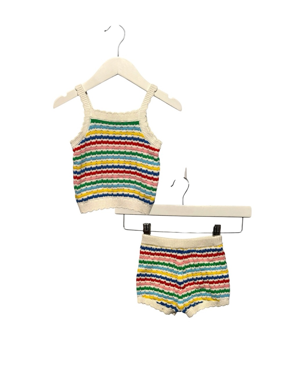 ⭐️ 5/$30 Old Navy Kids Crotched Matching Set size 12-18M